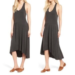 Hinge Brand New Grey High Low Razorback Maxi Dress Size Small